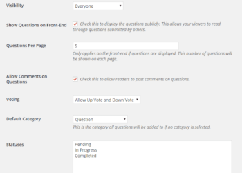 General question settings